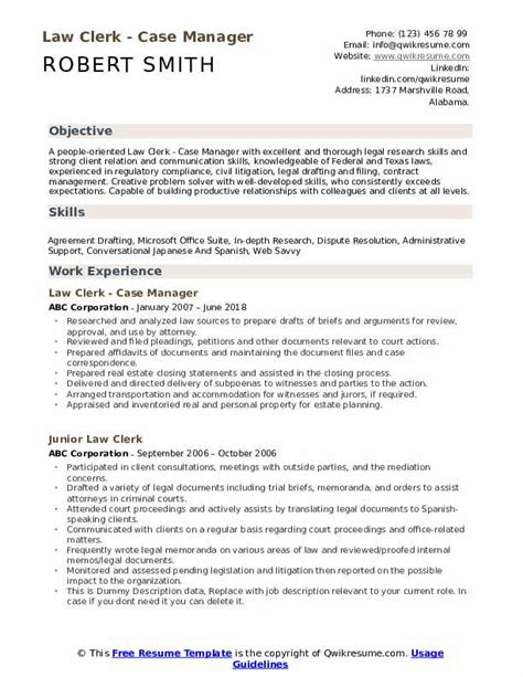 10+ Law Clerk Resume Samples & Templates for 2025