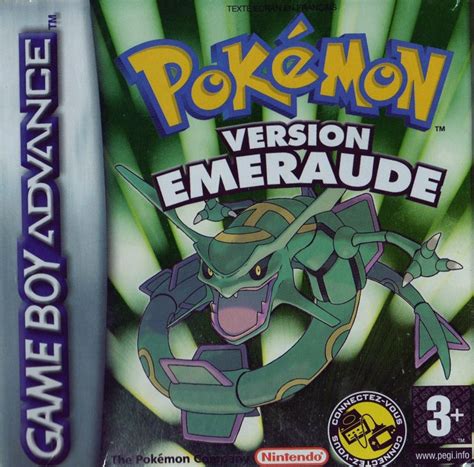 Pokémon Emerald Version (2004) Game Boy Advance box cover art - MobyGames