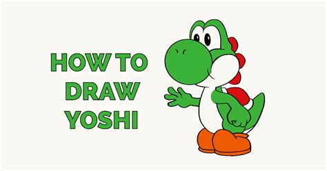 How To Draw Yoshi Easy Drawing Art - Riset