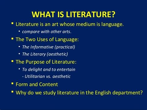 Introduction to literary forms