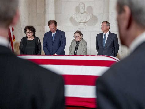 Trump, Supreme Court Justices Pay Respects To Justice John Paul Stevens ...