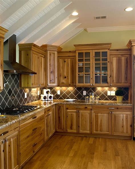 Kitchen Backsplash With Hickory Cabinets – Things In The Kitchen