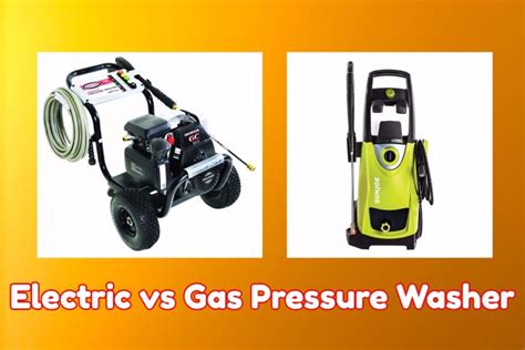 Electric vs Gas Pressure Washer • Pressure Washers Master