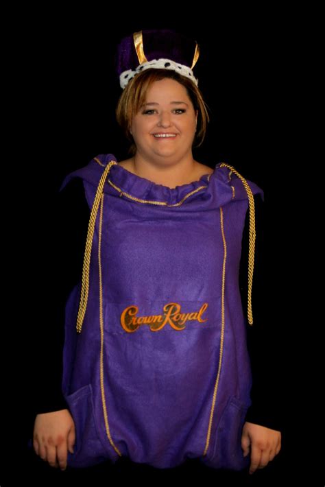 DIY Crown Royal Bag Costume made from a purple Snuggie. | Halloween ...