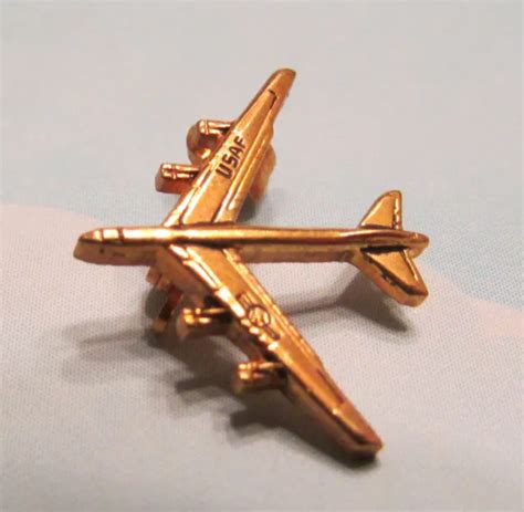 VINTAGE GENUINE BOEING B-52 Stratofortress USAF Bomber Jet Airplane Aircraft Pin $4.99 - PicClick