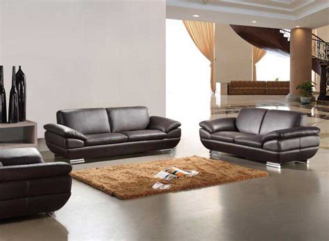 Italian Leather sofa set in Espresso Finish | Leather Sofas