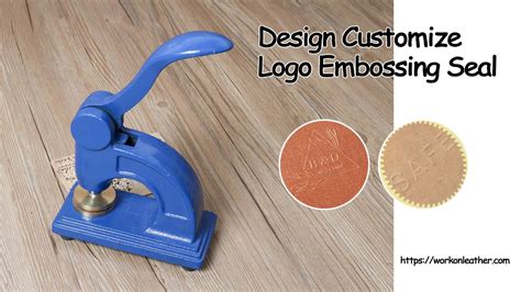 How to use Custom Logo Embosser Stamp Custom Embossing Stamp - YouTube