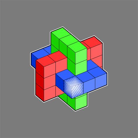 Clipart - interlocking cubes 2