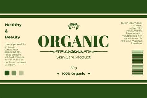 Skin Care Beauty Product Label | Label Template