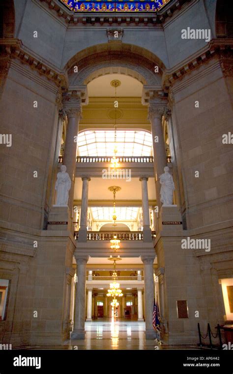 Interior of the Indiana state capitol building at Indianapolis Stock ...