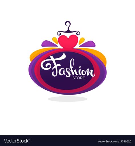 Fashion boutique and store logo label emblem Vector Image