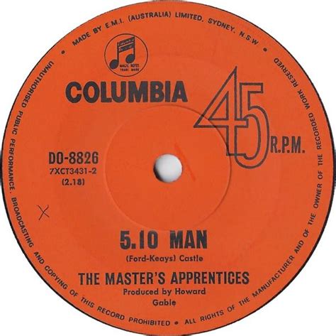 The Master's Apprentices - 5.10 Man | Releases | Discogs