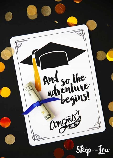 Free Graduation Cards with Positive Quotes and CASH!