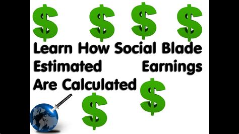 Estimated Earnings (SocialBlade Tutorials) - YouTube