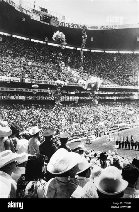 WORLD CUP, 1970. /nBalloons are released at the opening ceremony of tha 1970 World Cup at Azteca ...