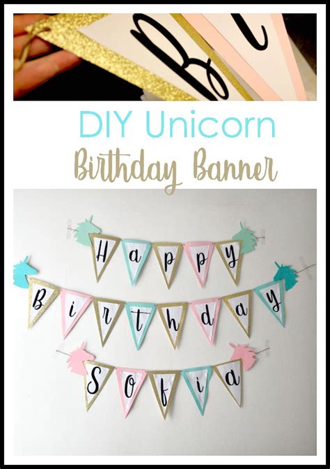 Diy Birthday Banner Tutorial