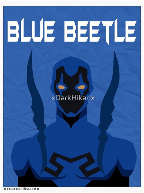 "Young Justice: Minimalist Blue Beetle Poster" Art Print by ...