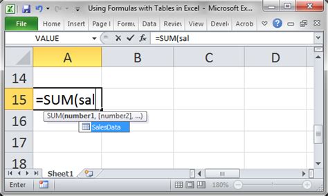 Using Formulas with Tables in Excel - TeachExcel.com