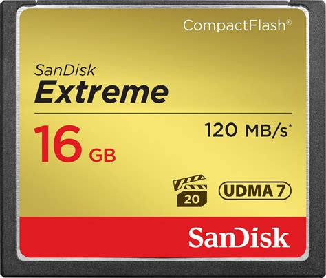 Amazon.com: SanDisk Extreme 16GB CompactFlash Memory Card UDMA 7 Speed Up To 120MB/s- SDCFXS ...