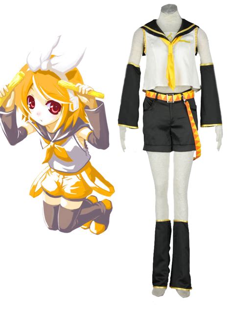 Vocaloid Kagamine Rin Cosplay Costume [CV-027-C02] - $45.99 : Halloween Superhero Costumes ...