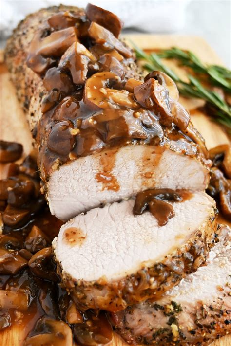 The Ultimate Pork Loin Roast with Mushroom Sauce - Craving Tasty