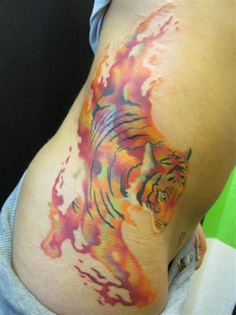 Watercolor Tiger Tattoo Designs, Ideas and Meaning - Tattoos For You