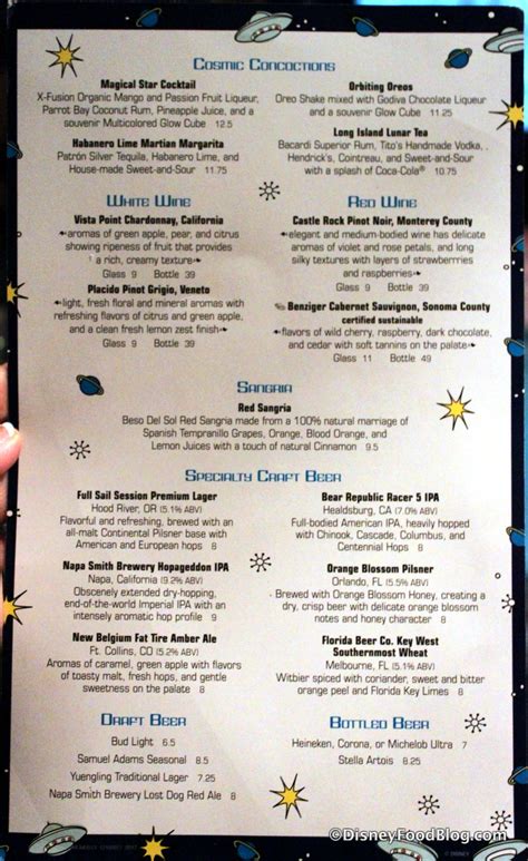 Review: New Menu at Sci-Fi Dine-In Theater Restaurant in Disney's ...