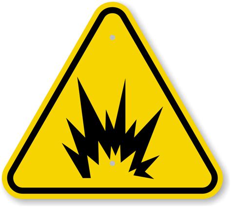 ISO Explosion Warning Sign Symbol - Fast and Free Shipping, SKU: IS-2030 - MySafetySign.com