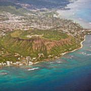 Aerial view of Diamond Head Crater Photograph by Dan McManus - Pixels