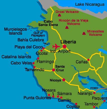 Liberia airport | Costa rica map, Costa rica airports, Costa rica travel