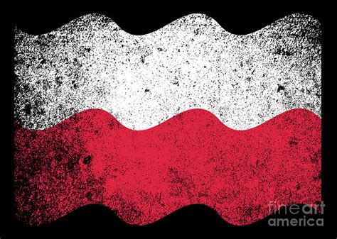 Polish Flag Grunge Digital Art by Bigalbaloo Stock - Fine Art America