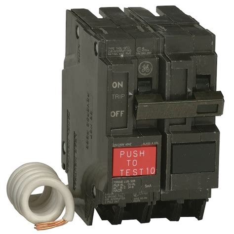 GE Q-Line THQL 20-amp 2-Pole GFCI Circuit Breaker in the Circuit ...