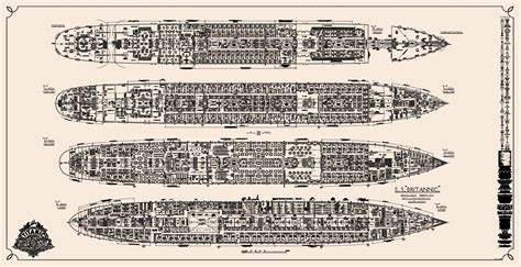 Titanic Deck Plantitanic deck plan