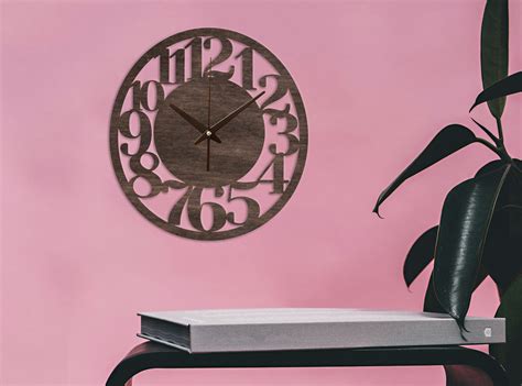 Wall Clock With Numberswall Clock Kitchenmodern Wall Clock - Etsy