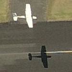 Small plane landing at Moorabbin Airport in Moorabbin, Australia (Google Maps)