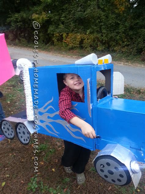 Big Rig Truck Halloween Costume for a Boy | Halloween costumes for big kids, Cool halloween ...