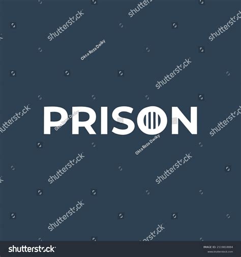 Prison Letter Logo Design Illustration Prison Stock Vector (Royalty ...