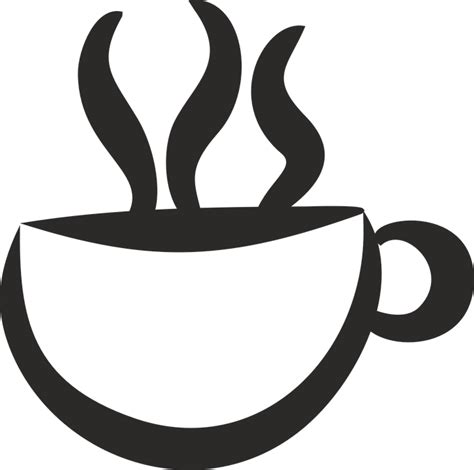 Clip art,Drinkware,Cup,Tableware,Serveware,Black-and-white,Coffee cup,Symbol #123735 - Free Icon ...