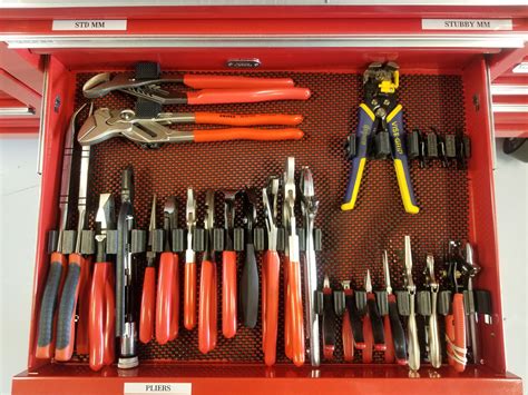 The modular plier storage system. A small 16" drawer, but just to show ...