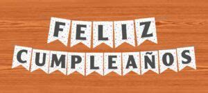 Letras de 【Feliz Cumpleaños】📒 GRATIS - para recortar 🥇