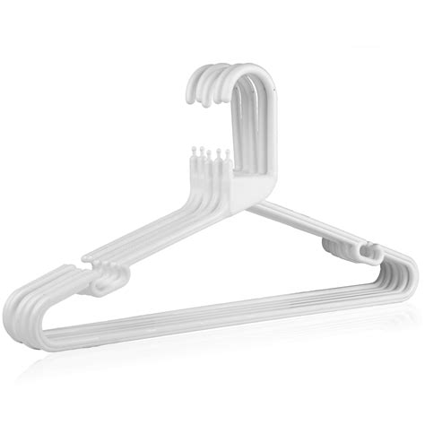 White Plastic Suit Hanger, 41cm, Multipurpose coat hanger