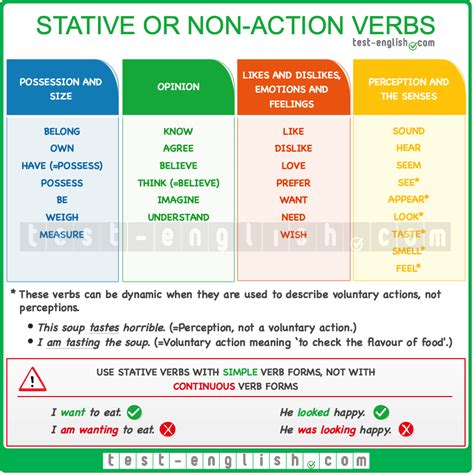 Stative Verb: Definition, List And Examples Of Stative, 51% OFF