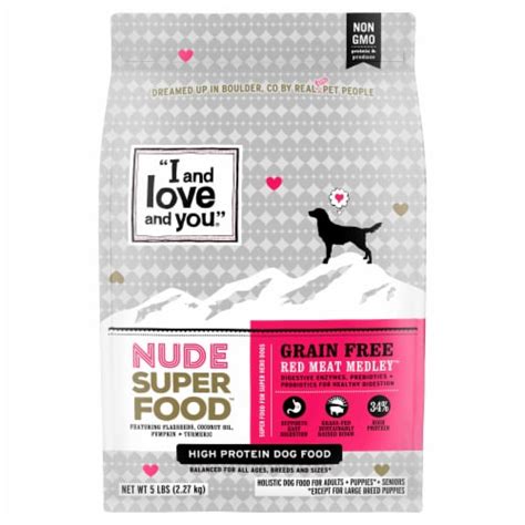 I & Love & You Dog Food Nude Red Meat Medley, 3 pk / 5 lb - Kroger