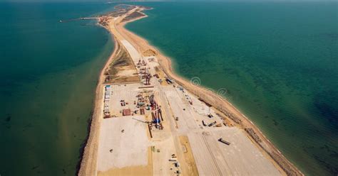 Russia , the Construction of the Crimean Bridge Stock Image - Image of bridge, crimea: 71762855