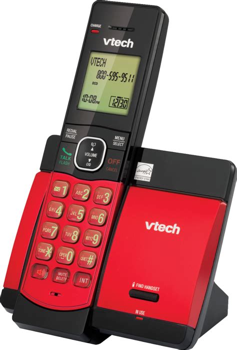 Customer Reviews: VTech CS5119-16 DECT 6.0 Expandable Cordless Phone System Red CS5119-16 - Best Buy