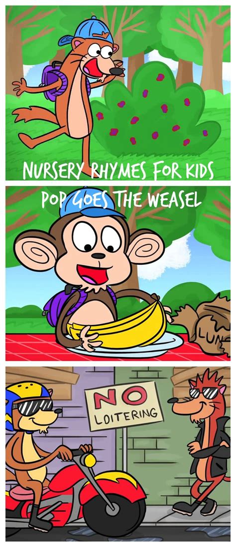 Pop goes the #weasel! A great #nursery #rhyme for kids, you don't want ...