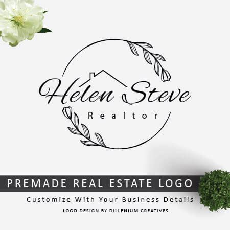 Feminine Real Estate Logo - Realtor Logo - Real Estate Agent logo