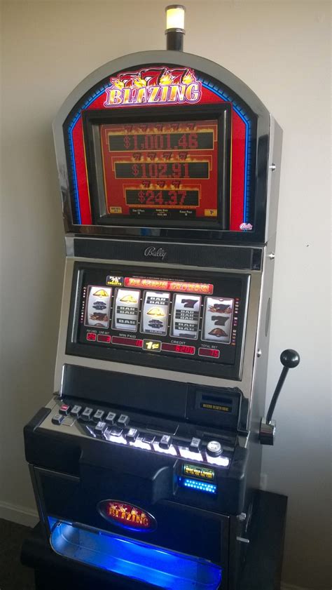 Bally Blazing 7's Five Reel Progressive S9000 Slot Machine with Top Monitor For Sale • Gambler's ...