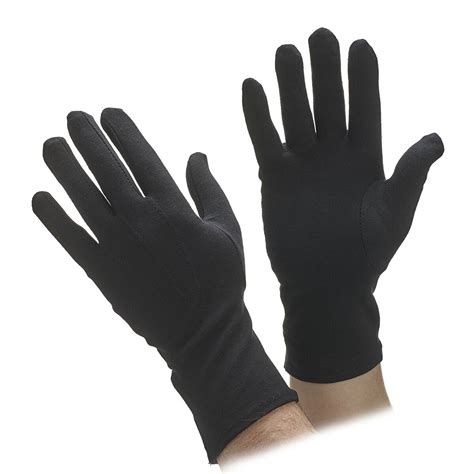 Extra Long Black Cotton Parade Gloves | Cotton Gloves | Gloves-Online