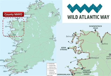 Wild Atlantic Way, Co. MAYO Route Map and Guide, Ireland | Activeme.ie